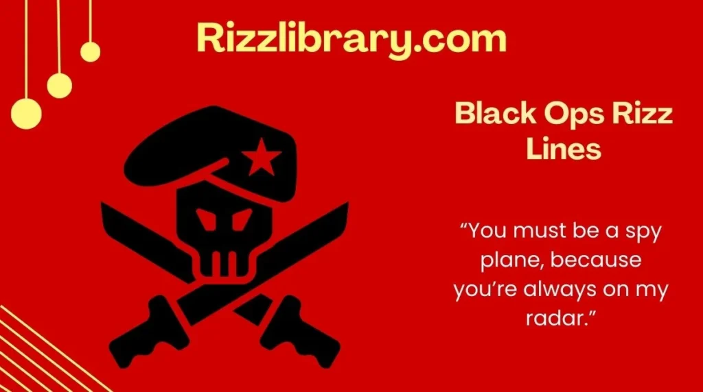 Black Ops Rizz Lines