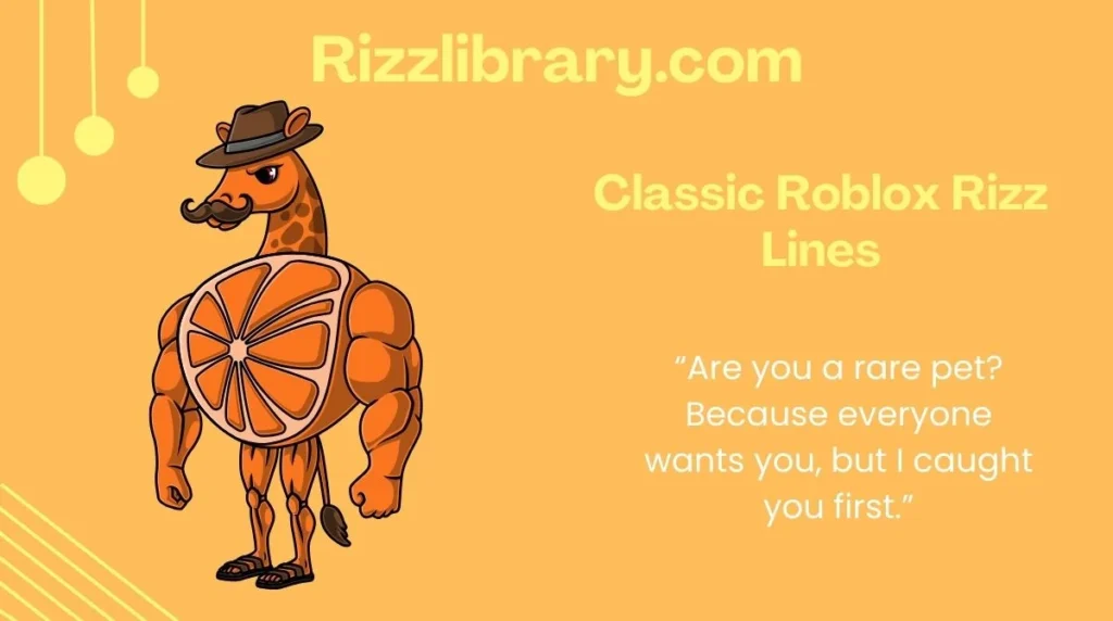 Classic Roblox Rizz Lines