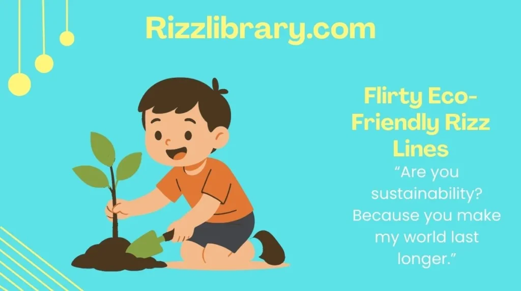 Flirty Eco-Friendly Rizz Lines