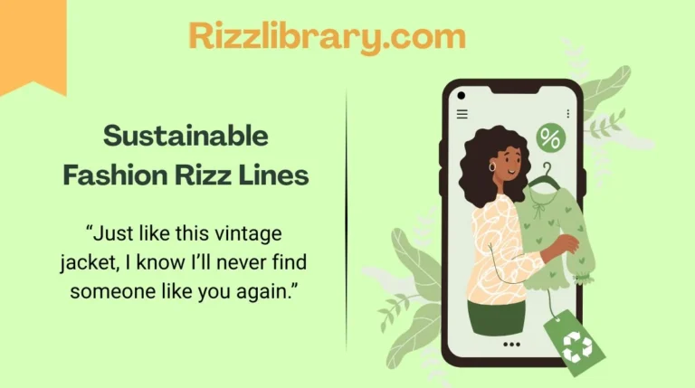 Sustainable Fashion Rizz Lines