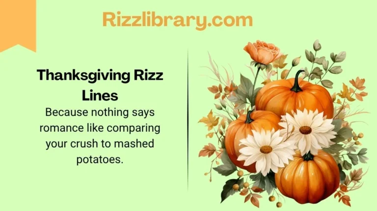 Thanksgiving Rizz Lines