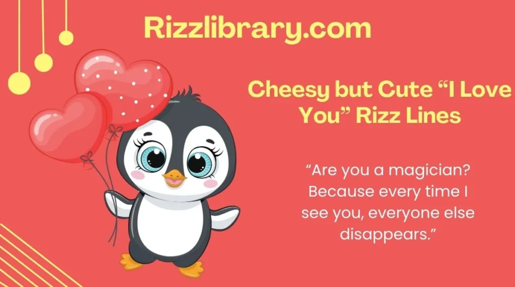 Cheesy but Cute “I Love You” Rizz Lines