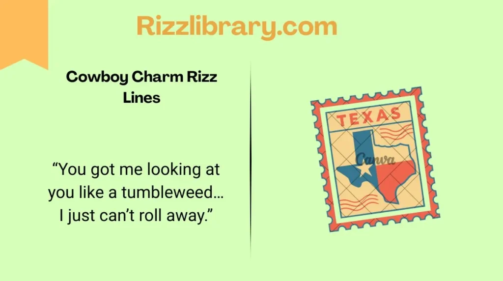 Cowboy Charm Rizz Lines