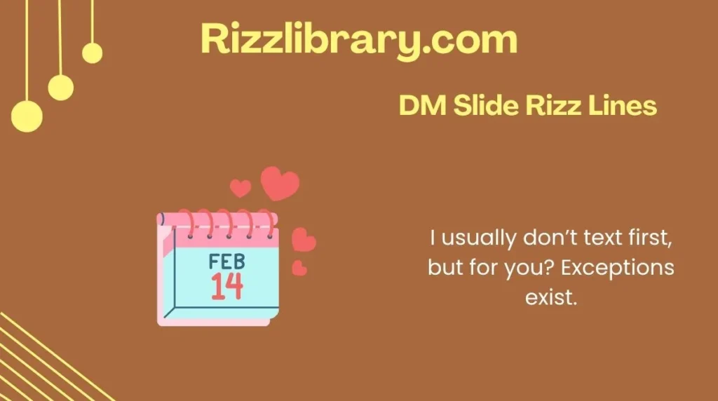 DM Slide Rizz Lines