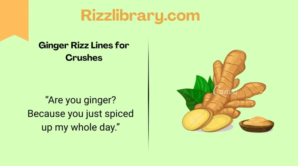 Ginger Rizz Lines for Crushes