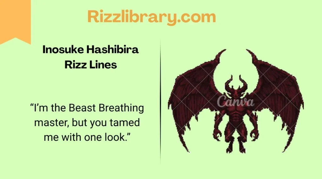 Inosuke Hashibira Rizz Lines