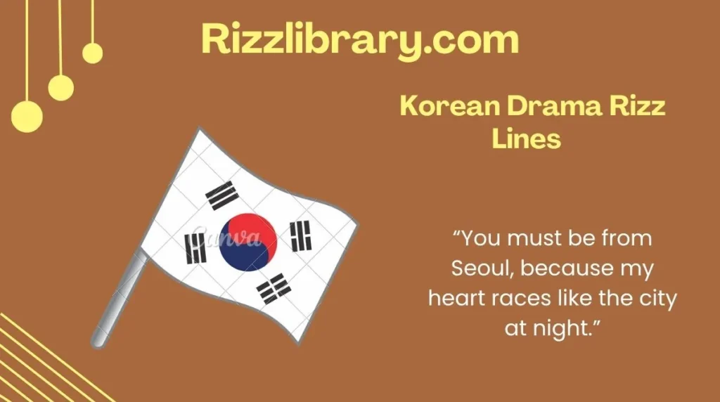  Korean Drama Rizz Lines 