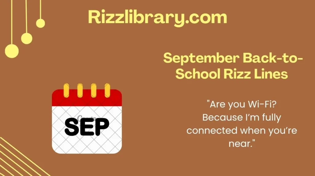  September Back-to-School Rizz Lines