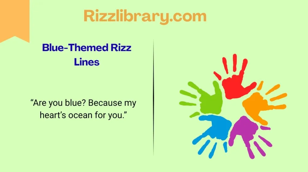 Blue-Themed Rizz Lines