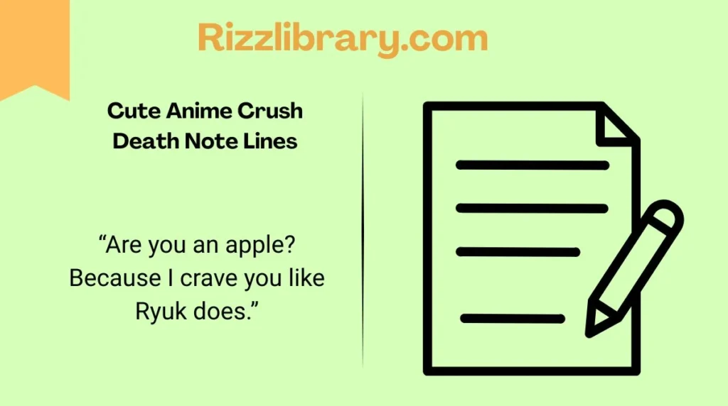 ๐ 187+ Death Note Rizz Lines Thatโll Make Your Crush Fall for You in 2025 ๐