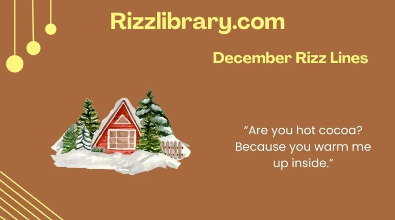 December Rizz Lines
