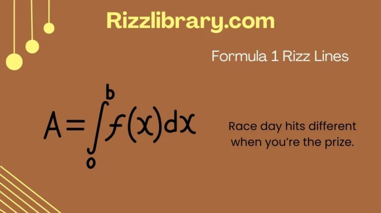 Formula 1 Rizz Lines