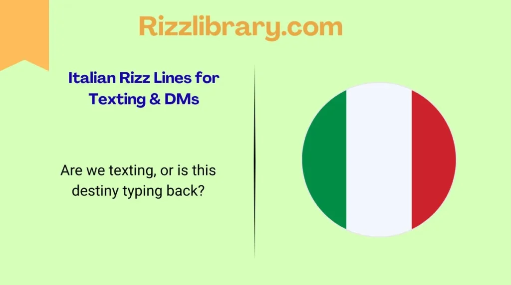Italian Rizz Lines for Texting & DMs