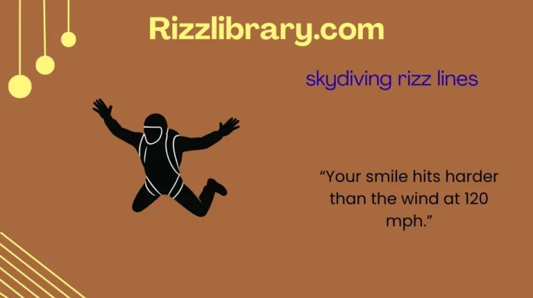 skydiving rizz lines