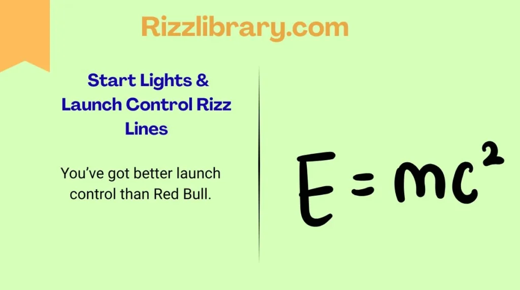 Start Lights & Launch Control Rizz Lines