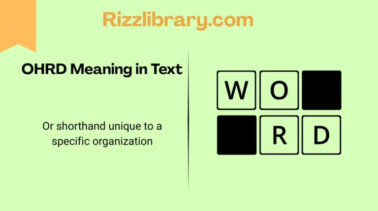 OHRD Meaning in Text