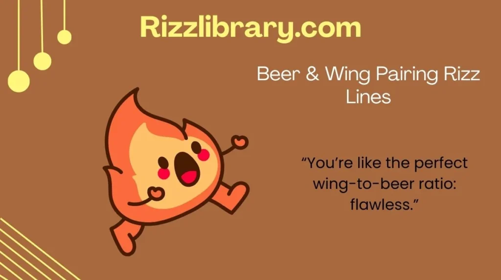 Beer & Wing Pairing Rizz Lines