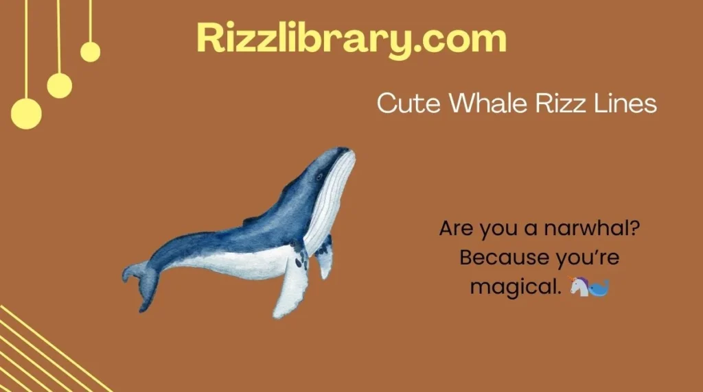 Cute Whale Rizz Lines