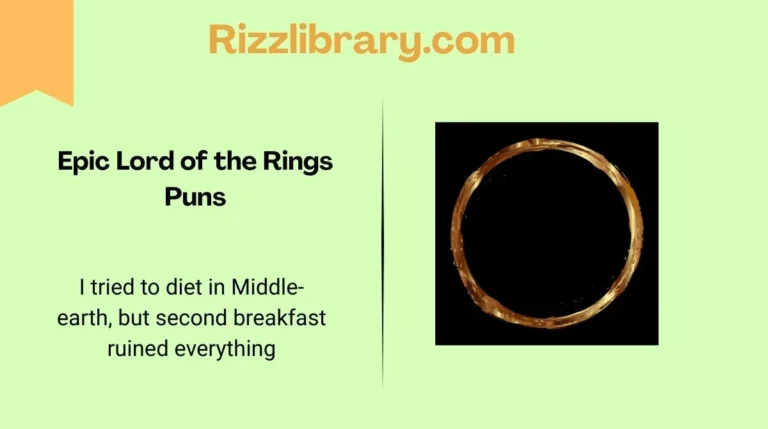 Epic Lord of the Rings Puns