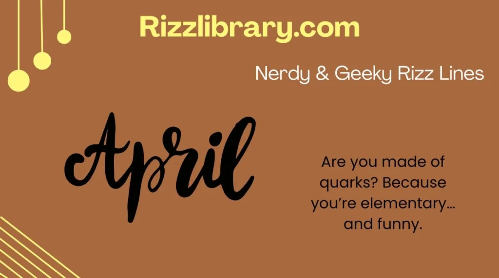 Nerdy & Geeky Rizz Lines