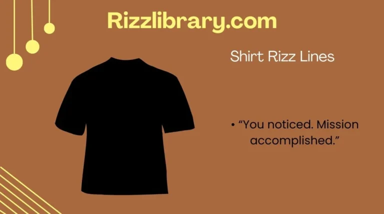 Shirt Rizz Lines