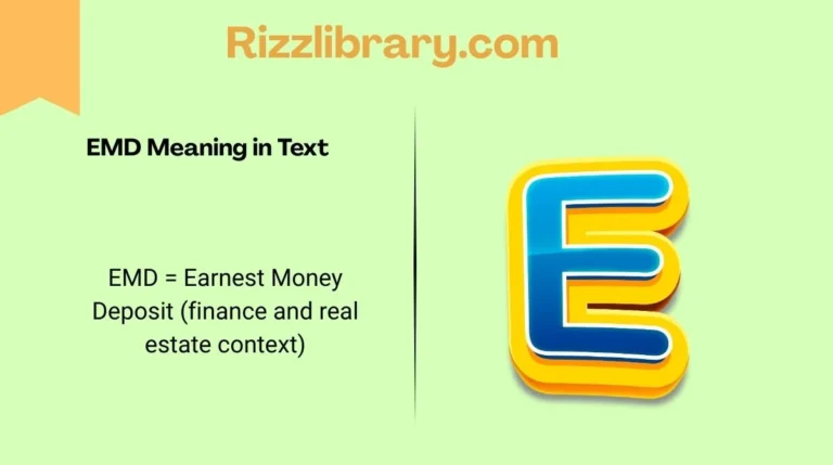 EMD Meaning in Text