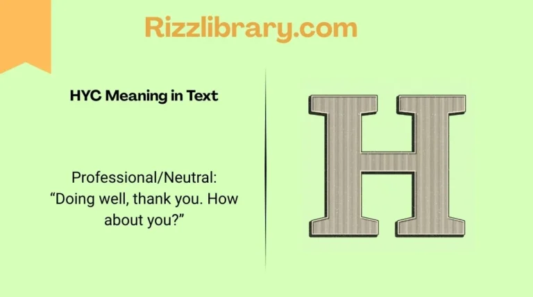 HYC Meaning in Text