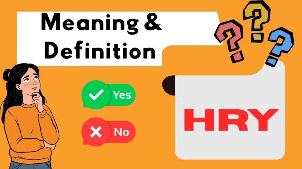 Meaning & Definition HRY