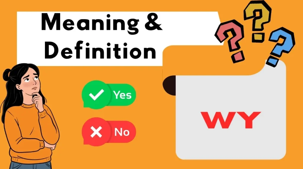 Meaning & Definition WY