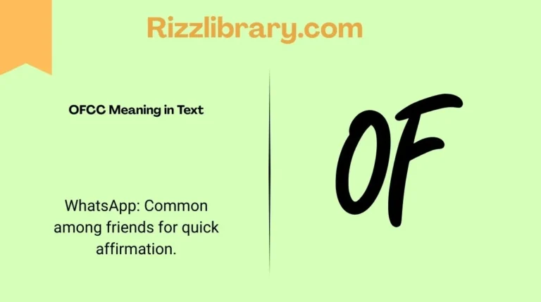 OFCC Meaning in Text