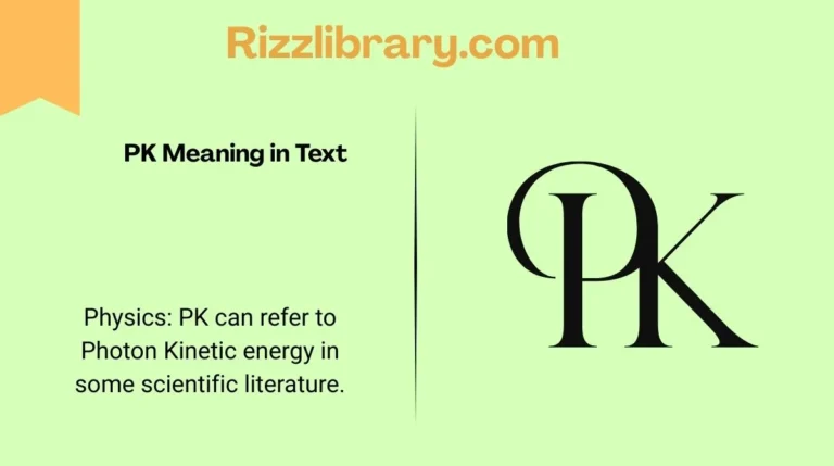 PK Meaning in Text