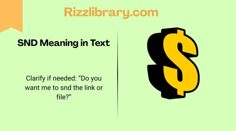 SND Meaning in Text