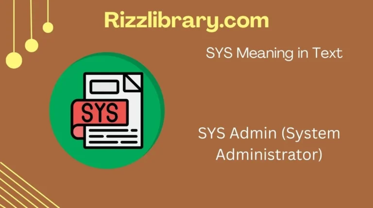 SYS Meaning in Text