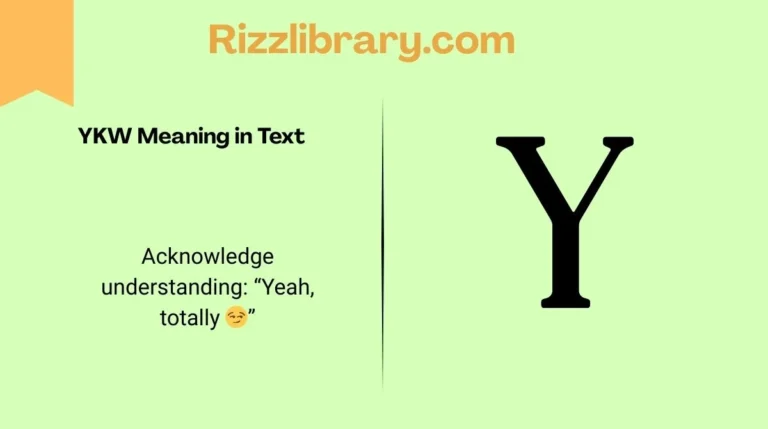 YKW Meaning in Text