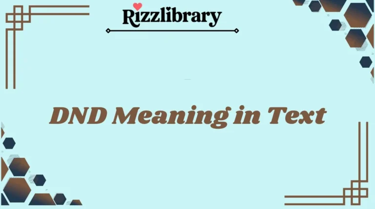DND Meaning in Text