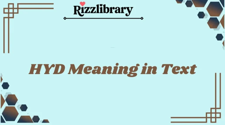 HYD Meaning in Text
