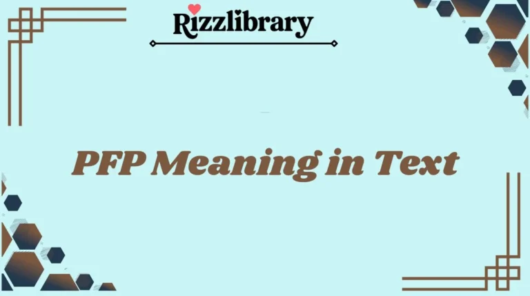 PFP Meaning in Text