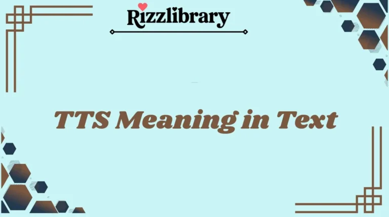 TTS Meaning in Text