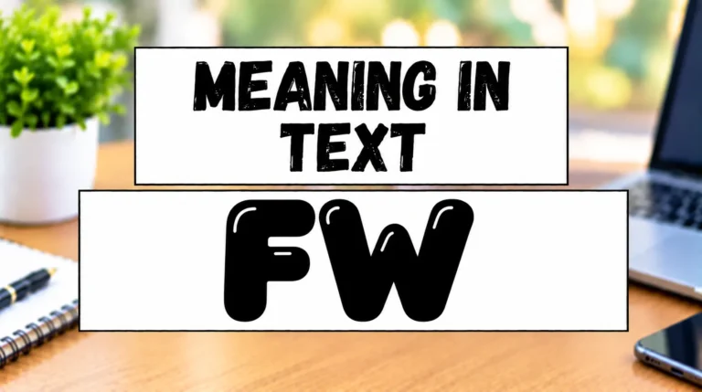 FW Meaning in Text