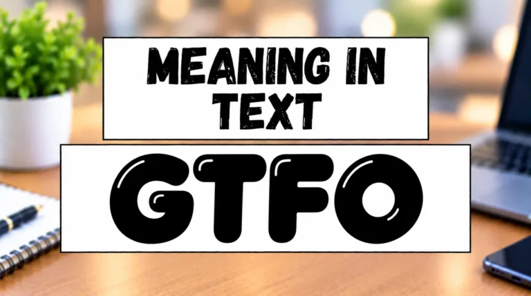 GTFO Meaning in Text