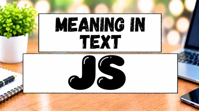 JS Meaning in Text