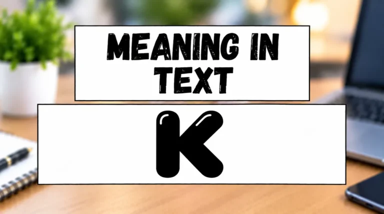 K Meaning in Text