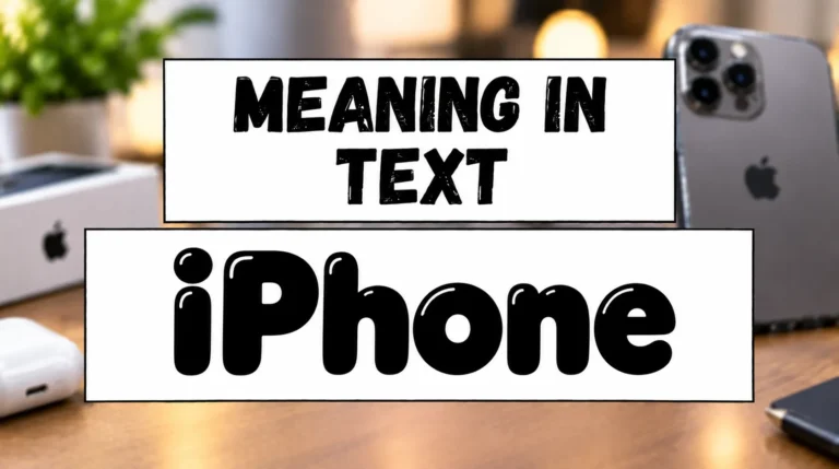 Meaning in iPhone Texts