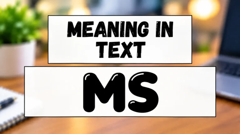 MS Meaning in Text