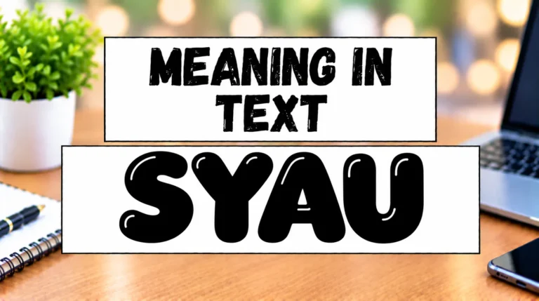 Syau Meaning in Text
